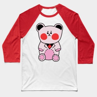 Pink Teddy Baseball T-Shirt